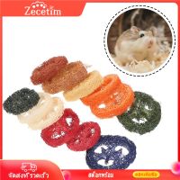 Zecetim 12pcs Loofah Chew Toys Animal Guinea Pig Chew Toys Rabbit Loofah Toys