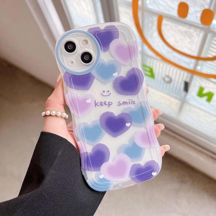 for-iphone-14-pro-max-case-iphone-14-14pro-14plus-wavy-type-cartoon-rabbit-butterfly-love-heart-painted-tpu-silicone-soft-case-cover-shockproof-phone-casing