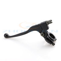 Black Alloy 78 22mm Left Handle Brake Lever Perch Assembly For 47cc 49cc Dirt Bike ATV Quad Mini Moto 97cc Baja Scooter Moped