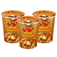 มาม่าคัพ บะหมี่กึ่งสำเร็จรูป รสต้มยำกุ้งน้ำข้น 60 กรัม แพ็ค 3/Mama Cup Instant Noodles Tom Yum Shrimp Flavor 60 grams, pack 3