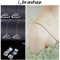 i_brashopปรับที่มองไม่เห็นโปร่งใส Bra สายคล้องคอผู้หญิง Bra อุปกรณ์เสริมสายรัดซิลิโคนคุณภาพสูงชุดชั้นในสายคล้องไหล่ BAG13