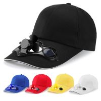 【YF】 Adult Kid Summer Solar Panel Powered Baseball Cap Air Cooling Fan Outdoor Sport Camping Hiking Snapback Peaked Sun Visor Fans