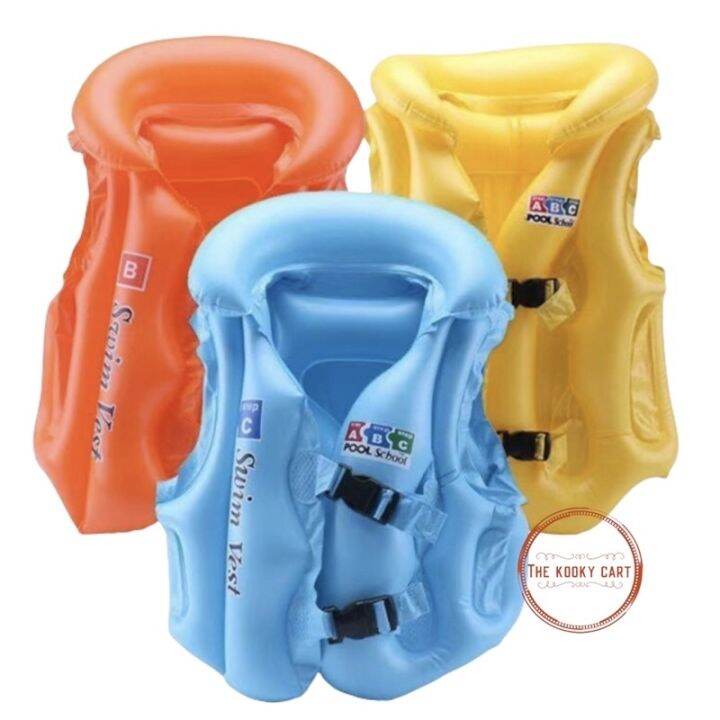 Leaf boutique Kids Swimming Vest Inflatable Floater Life Jacket Child ...