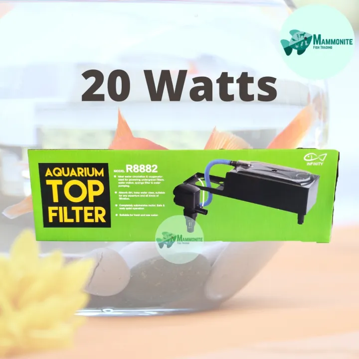 Infinity Aquarium Top Overhead Filter 20 Watts R8882 For 20 - 50 