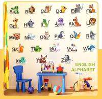 ตัวอักษรเอบีซีสัตว์หลากสีสติกเกอร์เด็กติดผนังสติ๊กเกอร์ติดผนังเปลือกและติดถอดออกได้สติ๊กเกอร์ติดผนังสติ๊กเกอร์สำหรับเด็กห้องนั่งเล่นห้องนอนสำหรับเด็ก
