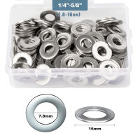 110pcs M8 Flat Washer Stainless Steel Metal Big Wider Plain Fender Gasket for Screws and Bolts-Zkeir