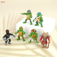 SIYI?Gift?Cheap? 6ชิ้น/เซ็ตวัยรุ่น Mutant Ninja Turtles ตุ๊กตา Anime figures น่ารักเดสก์ท็อปโมเดลรถเครื่องประดับตกแต่งบ้านเด็กของเล่นตุ๊กตาตุ๊กตาตุ๊กตาตุ๊กตาตุ๊กตาเครื่องประดับขนาดเล็กตกแต่งเค้กใส่ตกแต่ง