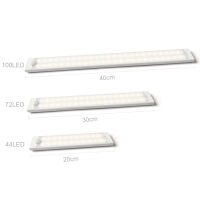 44/72/100LED Ultrathin แบบชาร์จไฟได้ LED Night Light Motion Sensor Light Staircase Closet Night Lamp สำหรับตู้ครัวตู้เสื้อผ้า-lihaichao