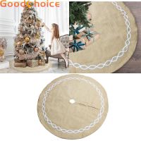 *【Good】122cm Round Christmas Tree Skirt  Xmas Party Home Floor Decoration  Holiday decorations for home and shop【Ready Stock】