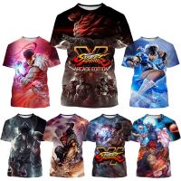 ฤดูร้อนใหม่แฟชั่นสบายๆเสื้อยืดผู้ชายยอดนิยมเกม Street Fighter V ผู้ชาย 3d พิมพ์เสื้อยืดรอบคอ Unisex Top tees