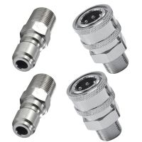 4 Pcs Pressure Washer Quick Connect 3/8 Inch, Pressure Washer Fittings, Adapter Set