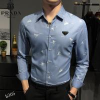 New P mens cotton long sleeve shirt top S-XXXL V1033