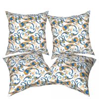 cashew flower Set of 4 Pillow Covers 45x45 Pillowcase Decorative Set Home Decorative Pillow Case Cushion Covers for Couch