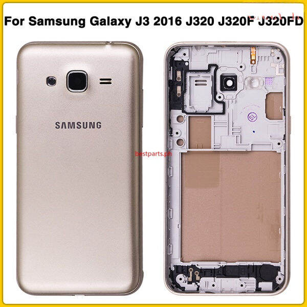 สำหรับ-samsung-j3-2016-j320-j320f-ฝาครอบด้านหลังแบตเตอรี่-j320fd-ฝาครอบเฟรมกลางกลาง