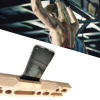 Hangboard การฝึกอบรมปีนเขา Fingerboard ไม้ Rock Climbing Hangboard พร้อมสกรู Spike สำหรับยิมสำหรับ Home