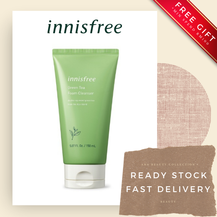 Innisfree Green Tea Cleansing Foam 150 Ml Lazada