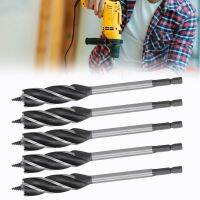 5Pcs Woodworking เจาะ Bit Metal Hole Saw Auger Bit 4‑Fulte 4‑Slot Hex Shank Cutter เครื่องมือ 18mm