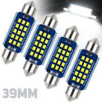 4ชิ้น39มม. C5W LED Festoon หลอดไฟแคนบัสข้อผิดพลาด Percuma 239 6418 DE3175สำหรับการตกแต่งภายในของ Kubah หมายเลข Kereta Courtesy ไฟสีขาว12V