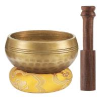 3.2 Inch Tibetan Singing Bowl Zen Meditation Yoga Meditation Bowl Wooden Stick Cushion