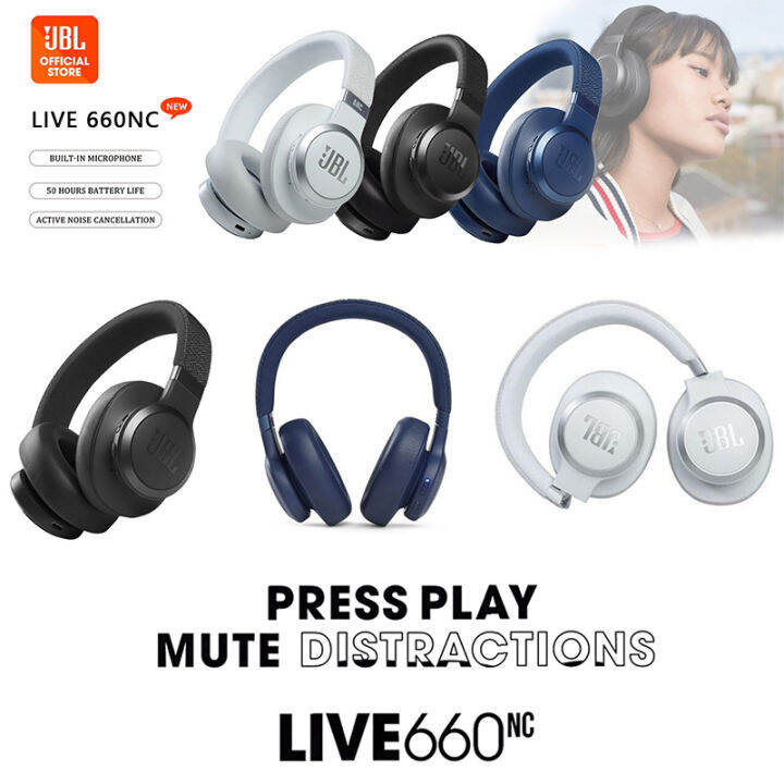 JBL Live 660NC OverTheEar Headphones Noise Cancelling Headphones