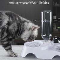 Hi Pet♥Pet protection cervical double bowl whiteแมวหูรูปถ้วยอาหารสัตว์เลี้ยงแมวหูรูปเฉียงเดี่ยว/คู่ชามกระดูกสันหลังป้องกันคอสำหรับแมว