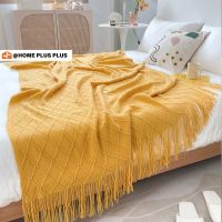 HOMEPLUS Nordic Knitted Throw Thread Blanket On The Bed Sofa Plaid Travel Nap Blankets （Selimut）Soft Towel Bed Plaid Tapestry Sofa Towel Sofa Cover Dustproof