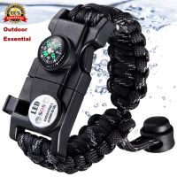 Outdoor Survival Paracord 7 1 Multifunctional Flashlight Hand-woven Infrared Camping travel