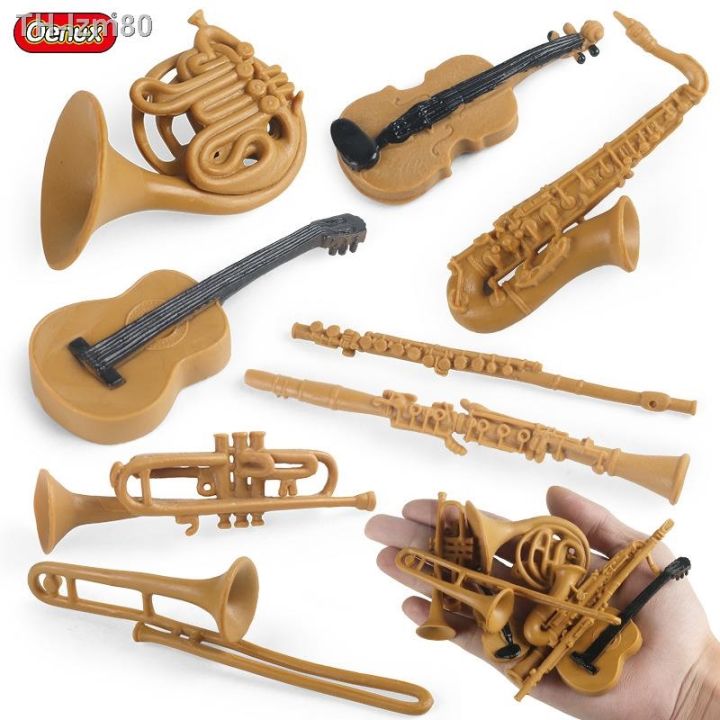 ของขวัญ-จำลองชุดเครื่องดนตรีรุ่น-french-horn-ทรอมโบน-คลาริเน็ต-ขลุ่ย-ทรัมเป็ต-แซกโซโฟน-ไวโอลิน-กีตาร์-ตกแต่ง