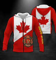 3D HOODIE-  XZX180305   Customize Name Firefighter 3D Hoodie 10