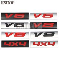 【LZ】✕  Estilo do carro 3d v6 v8 4x4 logotipo metal liga de zinco adesivo carro emblema tronco traseiro corpo adesivo decalque emblema