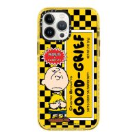 "สินค้าของแท้" CASETiFY Charlie Brown Good Grief Taffy Case 13Promax  Impact Case  Color: Yellow (Glitter)