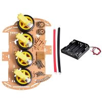 Intelligent Robot Assembly Car Kit DIY Electronic Kit Electronics Assembly Kit to Build Robot Acrylic Car Base Car Learning Programming Kit