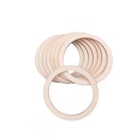 【YF】◘  20pcs 5cm Circle/ring Wood Crafts Scrapbook Ornaments Handicraft Embellishment