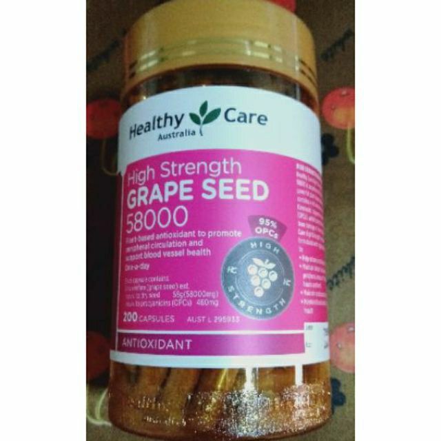 sure-ของแท้-นำเข้า-healthy-care-grape-seed-58000-mg-เมล็ดองุ่นเข้มข้นออสเตรเลีย