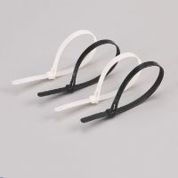 100pcs Reusable Nylon Cable Ties Ul Rohs Approved Loop Wrap Nylon Zip Ties Bundle Ties 5x200mm Releasable Cable Ties