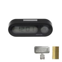 ✶ Car Clock Easy Install With Backlight Gauge 2 In 1 For Dashboard Interior Accessories LCD Digital Temperature Display Mini