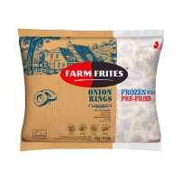 ส่งด่วน! ฟาร์มฟริตซ์ หัวหอมทอดแช่แข็ง 1 กิโลกรัม Farm Frites Frozen Onion Ring 1 kg สินค้าราคาถูก พร้อมเก็บเงินปลายทาง