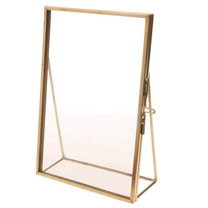 Simple Antique Rectangular Freestanding Transparent Glass Photo ...