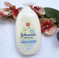 500 ml. ผลิต 03/23 Johnson’s Cotton Touch Face &amp; Body Lotion จอห์นสัน โลชั่นบำรุงผิวหน้า กาย เหมาะสำหรับทาร ผิวแพ้ง่าย