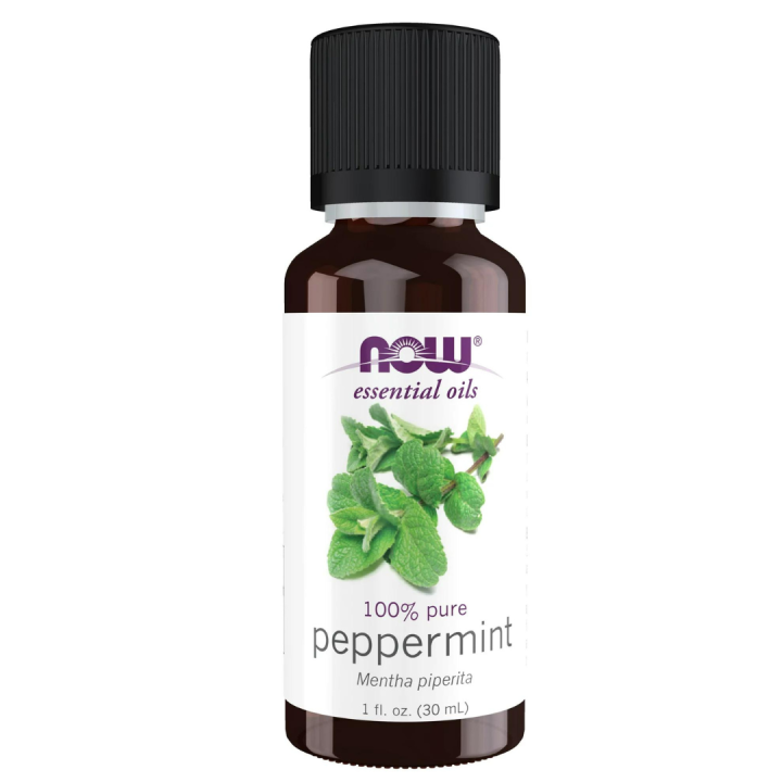NOW Essential Oils, Peppermint Oil, Steam Distilled, 100 Pure, Vegan