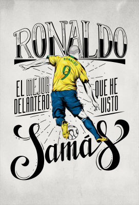 โปสเตอร์ Ronaldo R9 โรนัลโด Poster โปสเตอร์ฟุตบอล โปสเตอร์ขนาดใหญ่ ตกแต่งผนัง ของแต่งบ้าน ของแต่งห้อง โปสเตอร์ติดผนัง โปสเตอร์ติดห้อง 77poster