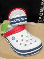 Crocband สีขาวคาดแดงแถบน้ำเงิน สไตล์วินเทจ+คลาสสิค มีเอกลักษณ์เฉพาะตัว