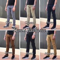 Slack Jeans Slimfit Kain Getah