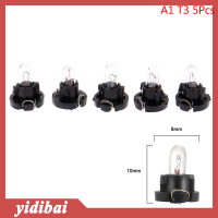 yidibai 5pcs T3 T4.2หลอดไฟ LED รถตกแต่งภายใน WEDGE Dashboard warming INDICATOR Lamp