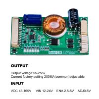 22-60 นิ้ว LED LCD TV Backlight Constant Current Booster Board 55-255V Output Constant Current Board TV Backlight Driver Board