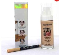 Kiss Beauty 2 In 1 24 Hour All Stay Face Foundation &amp; Contour Pencil