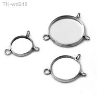 Stainless Steel Fit 12mm 14mm 16mm 18mm 20mm 25mm Cabochon Settings Round Tee Connector Cameo Base Blank Tray