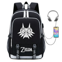 ตำนานของ Zelda ตำนานสองไหล่กระเป๋าเป้สะพายหลังนักเรียนกระเป๋าคอมพิวเตอร์ความจุขนาดใหญ่
