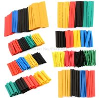 【cw】 127/140/280/328Pcs Assorted Polyolefin Shrink Tubing Tube Cable Sleeves Wrap Wire Set 8 Size Multicolor/Black ！