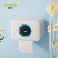 ECOCO ชั้นเก็บกระดาษม้วนกันน้ำที่ยึดกระดาษห้องน้ำติดผนัง,ชั้นกระดาษชำระบำบัดกลิ่นหอมการจัดเก็บของเบ็ดเตล็ดด้านบน